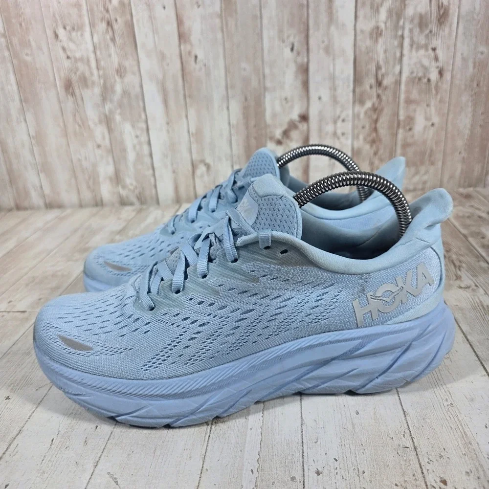 Hoka One One Clifton 8 Womens Running Shoes Summer Song Blue 1119394-SSCA 8.5B